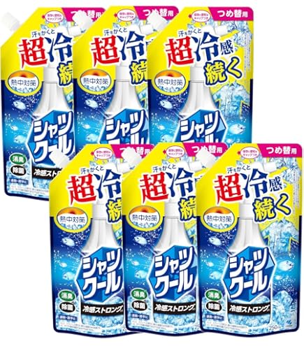 熱中対策 シャツクール 冷感ストロング 大容量詰め替え 370ml 2個セット